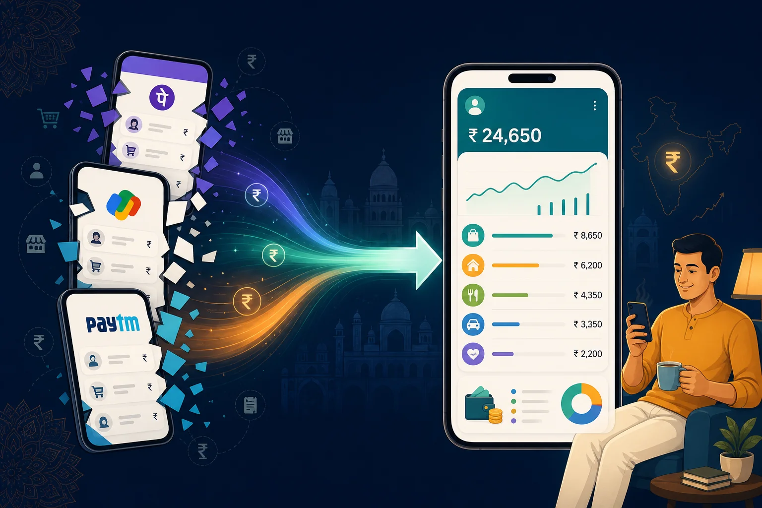 Track UPI payments automatically across PhonePe, Google Pay and Paytm